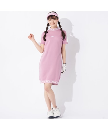《WEB限定アイテム》FILA GOLF/フィラゴルフ レディース 別注 モックネックワンピース
