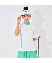 FILA GOLF/フィラゴルフ　レディース 衿リブモックネックシャツ｜吸汗速乾 / UVカット / 接触冷感/小さいサイズ