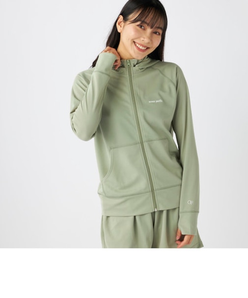 OceanPacific/オーシャンパシフィック 【大きいサイズ】レディース 2way鹿の子ラッシュガード フード取り外し可能