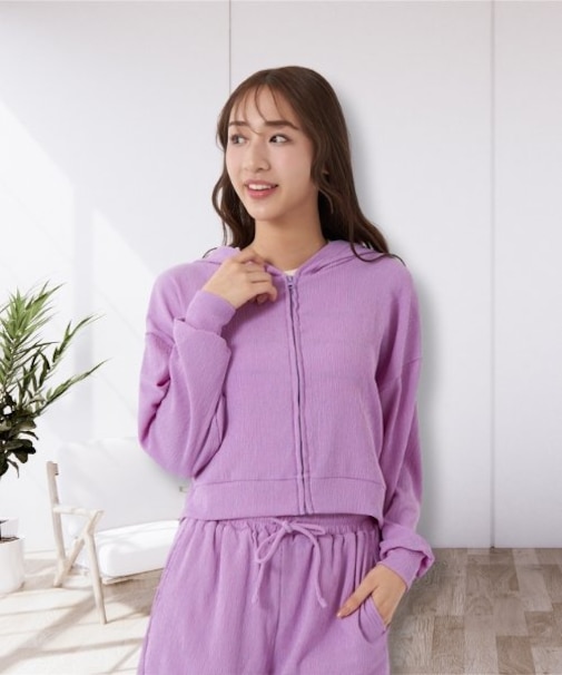 OceanPacific/オーシャンパシフィック レディースシワ素材ショート丈ラッシュガード UVカット 水陸両用