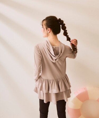 【ネット限定】レディース ママが作った体型カバーができるラッシュガード 水陸両用UVラッシュパーカー