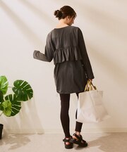 FILA/フィラ ラッシュガード上下セット バックフリルトップス＋レギンス UVカット 水陸両用