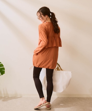 FILA/フィラ ラッシュガード上下セット バックフリルトップス＋レギンス UVカット 水陸両用