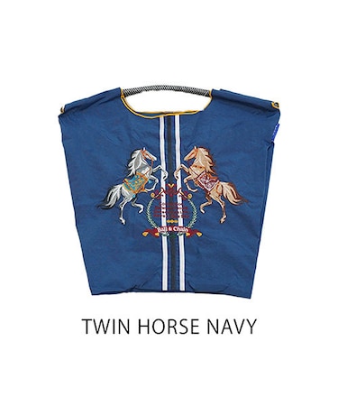 【Ball＆Chain/ボールアンドチェーン】TWIN HORSE(M) 刺繍エコバッグ