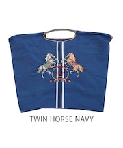 【Ball＆Chain/ボールアンドチェーン】TWIN HORSE(L) 刺繍エコバッグ