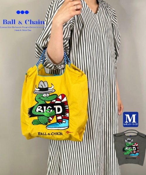 Ball＆Chain/ボールアンドチェーン】BIG.D(M) 刺繍エコバッグ｜アンネの通販｜&mall（アンドモール）三井ショッピングパーク公式通販