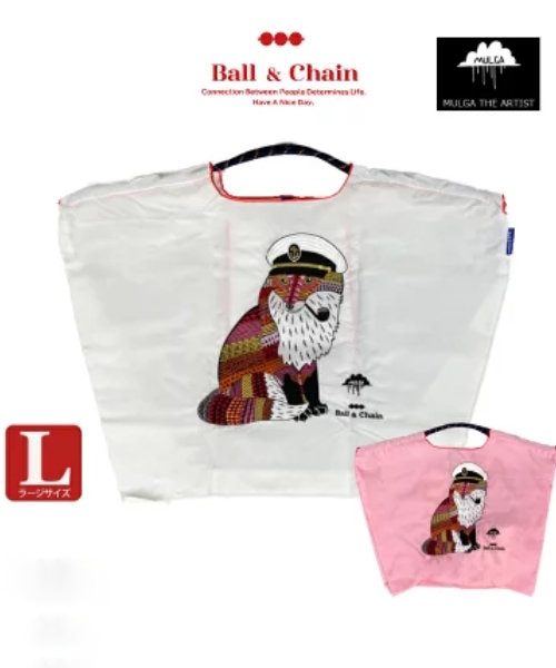 Ball＆Chain/ボールアンドチェーン】MULGA FABIO(L) 刺繍エコバッグ