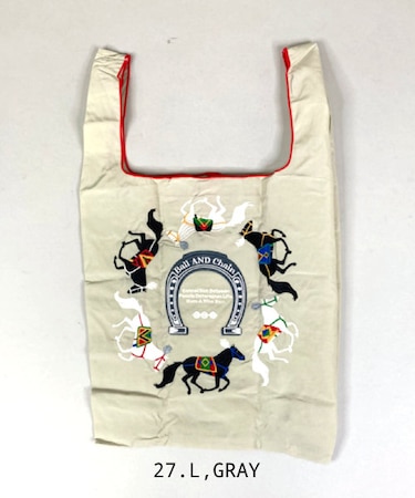 【Ball＆Chain/ボールアンドチェーン】HORSE RUN(M) 刺繍エコバッグ
