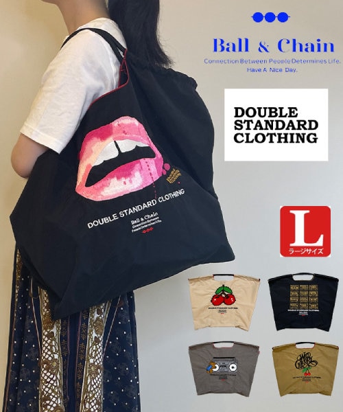 Ball＆Chain/ボールアンドチェーン】DOUBLE STANDARD CLOTHING(L) 刺繍エコバッグ｜アンネの通販｜&mall（アンド モール）三井ショッピングパーク公式通販