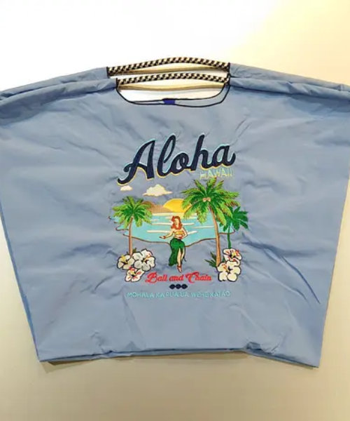 Ball＆Chain/ボールアンドチェーン】ALOHA(L) 刺繍エコバッグ ｜アンネの通販｜&mall（アンドモール）三井ショッピングパーク公式通販