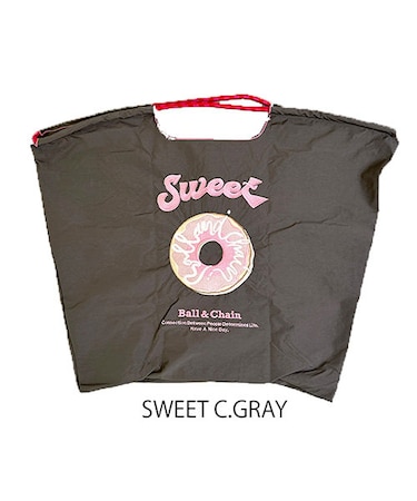 【Ball＆Chain/ボールアンドチェーン】SWEET-NEW(L) 刺繍エコバッグ