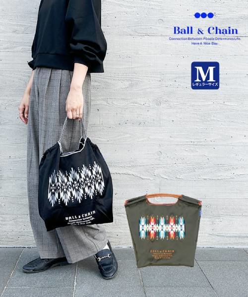 Ball＆Chain/ボールアンドチェーン】NATIVE(WET)(M) 刺繍エコバッグ｜アンネの通販｜&mall（アンド モール）三井ショッピングパーク公式通販