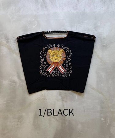 【Ball&Chain/ボールアンドチェーン】D.LEOPARD(L) 刺繍エコバッグ