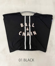 【Ball＆Chain/ボールアンドチェーン】LINE刺繍(L) 刺繍エコバッグ