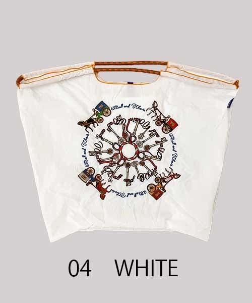 Ball＆Chain/ボールアンドチェーン】KEY CARRIAGE(L) 刺繍エコバッグ