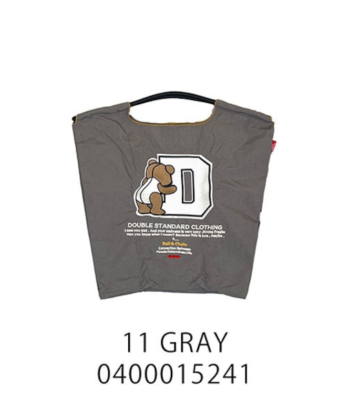 【Ball＆Chain/ボールアンドチェーン】DS D logo bear刺繍エコバッグ