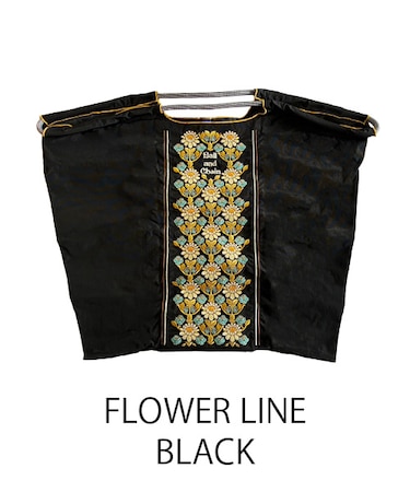 【Ball＆Chain/ボールアンドチェーン】FLOWER LINE(L) 刺繍エコバッグ