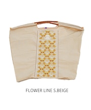 【Ball＆Chain/ボールアンドチェーン】FLL FLOWER LINE(L) 刺繍エコバッグ