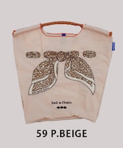 【Ball＆Chain/ボールアンドチェーン】SCARF LEOPARD(M) 刺繍エコバッグ