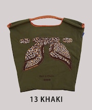 【Ball＆Chain/ボールアンドチェーン】SCARF LEOPARD(M) 刺繍エコバッグ