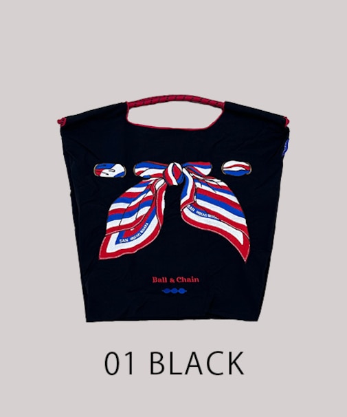 【Ball＆Chain/ボールアンドチェーン】SCARF (M) 刺繍エコバッグ