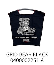 【Ball&Chain/ボールアンドチェーン】DS Grid bear(M) 刺繍エコバッグ
