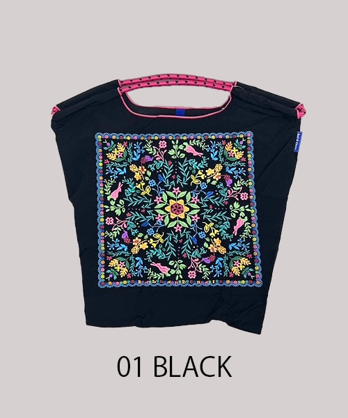 Ball＆Chain/ボールアンドチェーン】Floral Bandana(M) 刺繍エコ