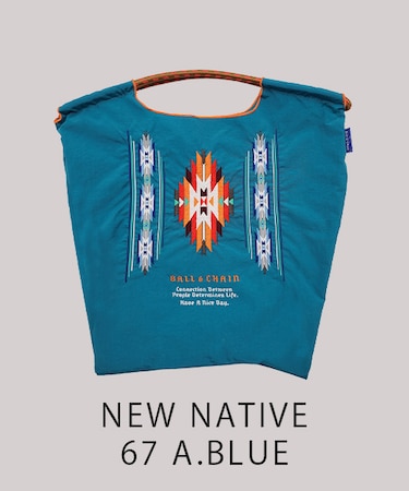 【Ball＆Chain/ボールアンドチェーン】NEW NATIVE(M) 刺繍エコバッグ