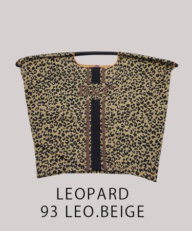 【Ball＆Chain/ボールアンドチェーン】LEOPARD B&C(L) 刺繍エコバッグ