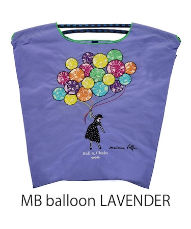 【Ball＆Chain/ボールアンドチェーン】MB balloon Maianne battle Le balloon(M) 刺繍エコバッグ