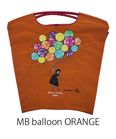 【Ball＆Chain/ボールアンドチェーン】MB balloon Maianne battle Le balloon(M) 刺繍エコバッグ