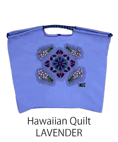 【Ball＆Chain/ボールアンドチェーン】Hawaiian Quilt(L) 刺繍エコバッグ
