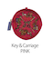 【Ball＆Chain/ボールアンドチェーン】R pouch Key Carriage 刺繍ポーチ