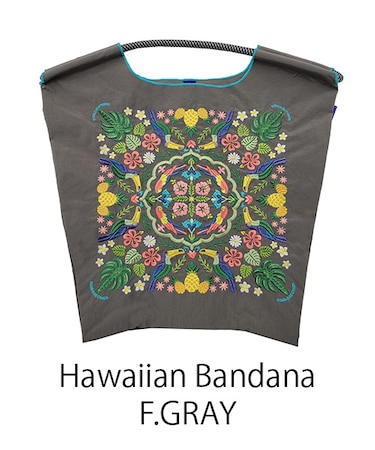【Ball＆Chain/ボールアンドチェーン】Hawaiian Bandana(M) 刺繍エコバッグ