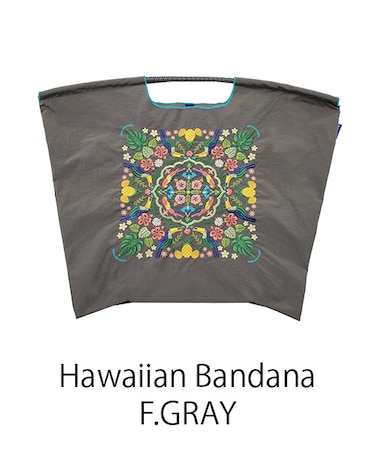 【Ball＆Chain/ボールアンドチェーン】Hawaiian Bandana(L) 刺繍エコバッグ