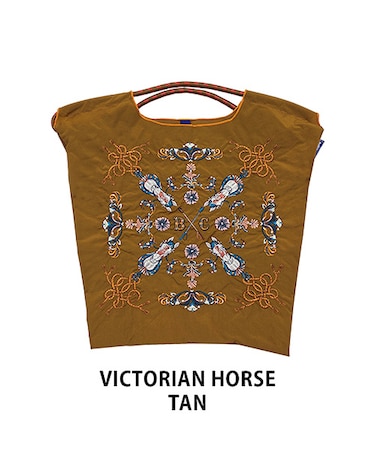 【Ball＆Chain/ボールアンドチェーン】VICTORIAN HORSE(M) 刺繍エコバッグ