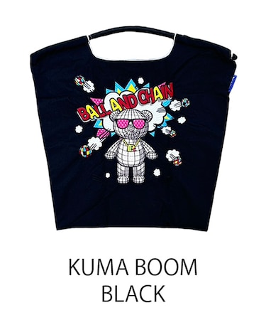 【Ball＆Chain/ボールアンドチェーン】KUMA BOOM(M) 刺繍エコバッグ