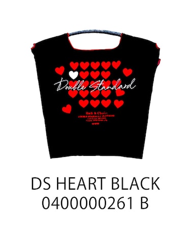 【Ball＆Chain/ボールアンドチェーン】DS Heart(M) 刺繍エコバッグ
