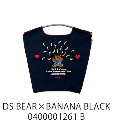 【Ball＆Chain/ボールアンドチェーン】DS BARE×BANANA(M) 刺繍エコバッグ