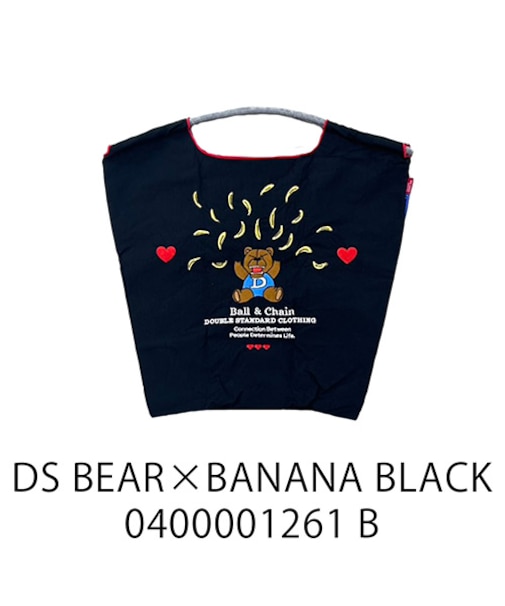 【Ball＆Chain/ボールアンドチェーン】DS BARE×BANANA(M) 刺繍エコバッグ