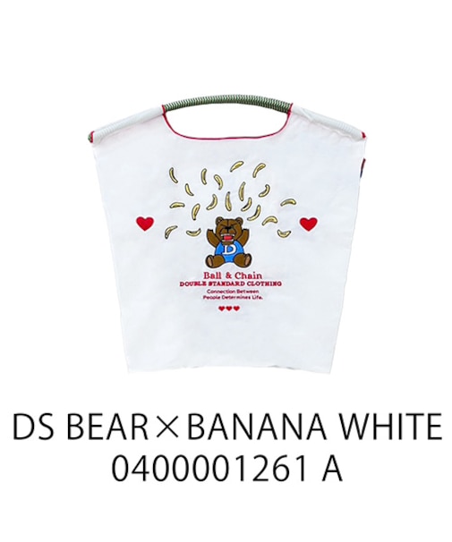 【Ball＆Chain/ボールアンドチェーン】DS BARE×BANANA(M) 刺繍エコバッグ