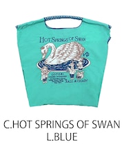 【Ball&Chain/ボールアンドチェーン】C.HOT SPRINGS OF SWAN(M) 刺繍エコバッグ