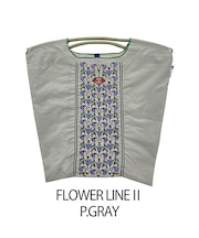 【Ball＆Chain/ボールアンドチェーン】FLOWER LINE||(M) 刺繍エコバッグ