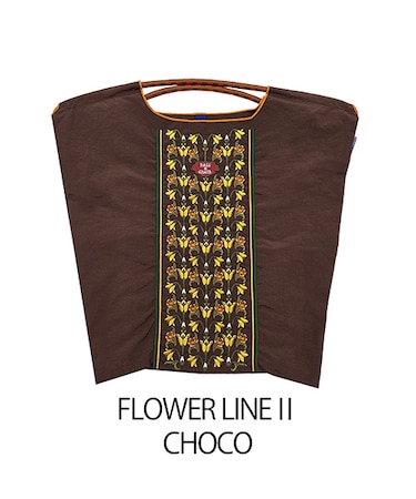 【Ball&Chain/ボールアンドチェーン】FLOWER LINE||(M) 刺繍エコバッグ