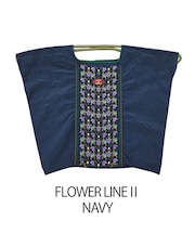 【Ball&Chain/ボールアンドチェーン】FLOWER LINE||(L) 刺繍エコバッグ