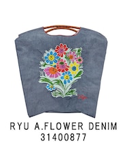 【Ball&Chain/ボールアンドチェーン】RYU A.FLOWER(M) 刺繍エコバッグ
