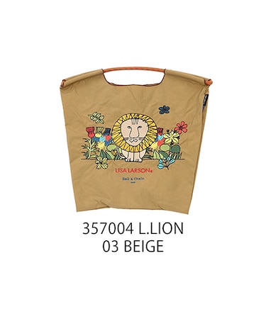 【Ball＆Chain/ボールアンドチェーン】LISA LARSON (M) 刺繍エコバッグ