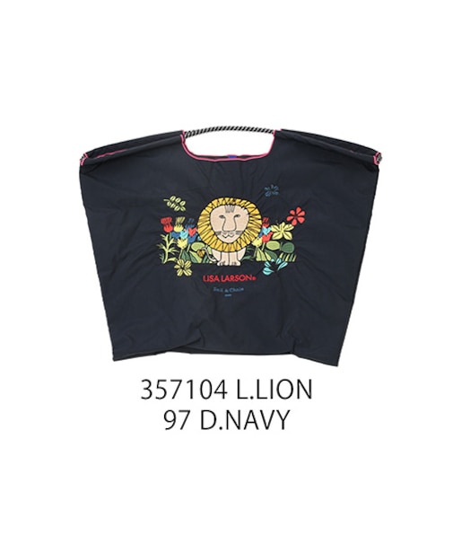 【Ball＆Chain/ボールアンドチェーン】LISA LARSON (L) 刺繍エコバッグ