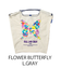 【Ball＆Chain/ボールアンドチェーン】FBM FLOWER BUTTERFLY(M) 刺繍エコバッグ