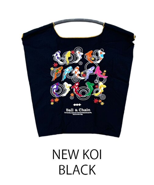 【Ball＆Chain/ボールアンドチェーン】NEW KOI(M) 刺繍エコバッグ
